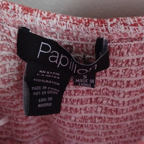 Papillon Blanc Orange and White Sleeveless Midi Dress - Picture 2 of 4